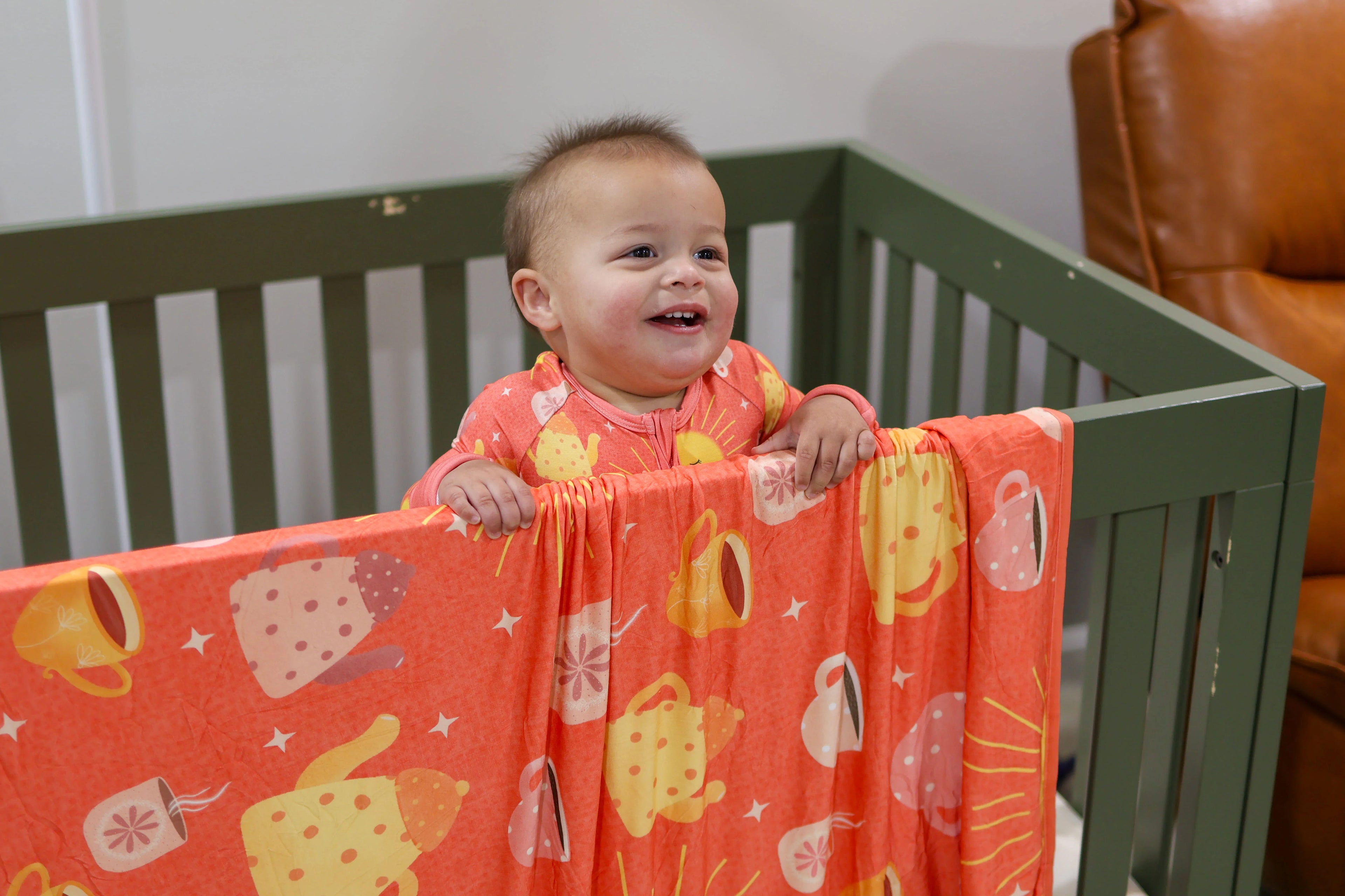 Sunrise Sips Everyday Bamboo Blanket