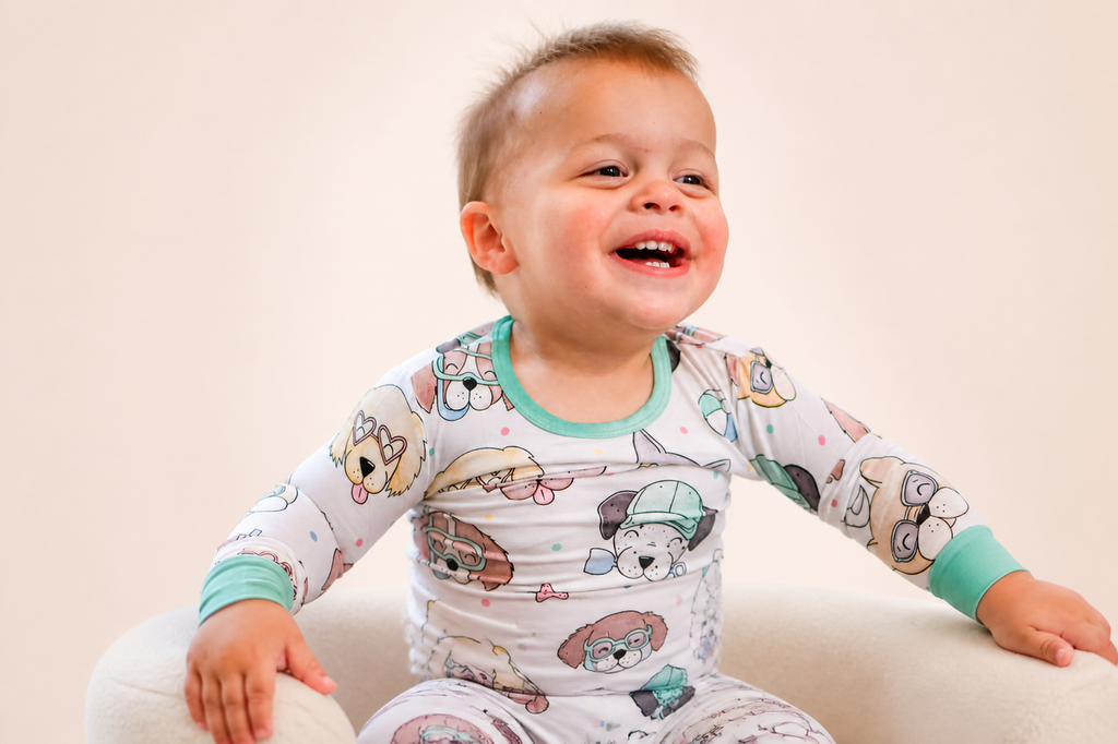 Puppy Paddle Club Two Piece Pajama Set