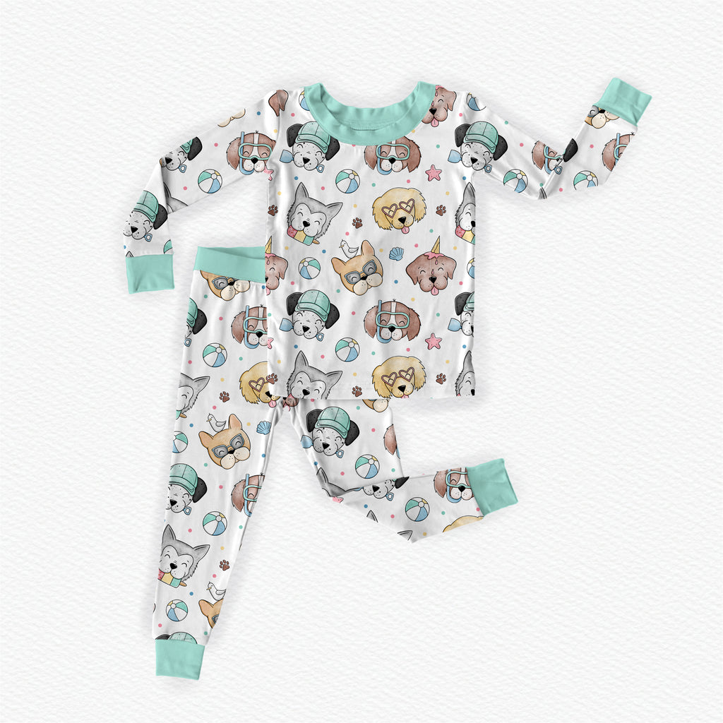 Puppy Paddle Club Two Piece Pajama Set